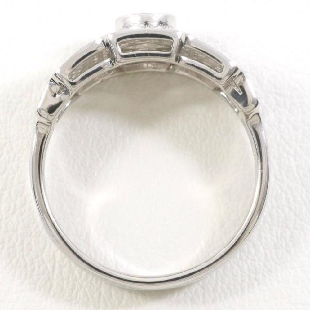 LuxUness PT950 Platinum Diamond Ring 12.5 Metal Ring - Picture 3 of 9
